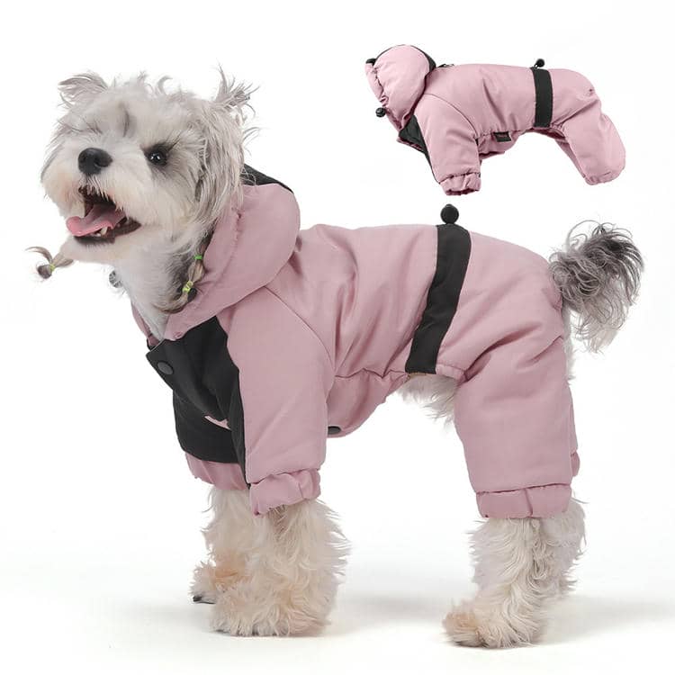 Manufacturer Dog Jacket Warm Cotton-Padded Hood with Waterproof Graphene Winter Pet Coat