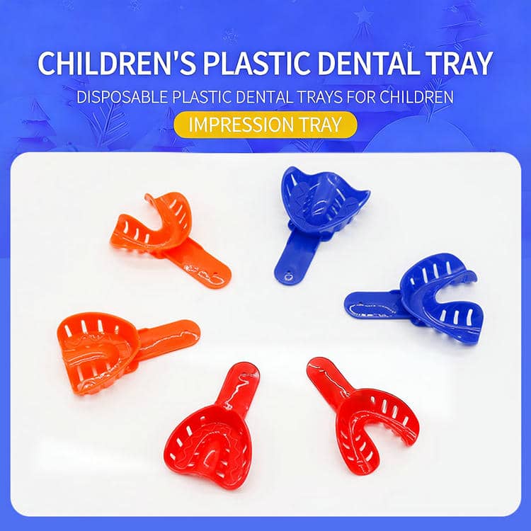 Dental Child Oral Care Teeth Holder Kit Plastic Materials Impression Trays